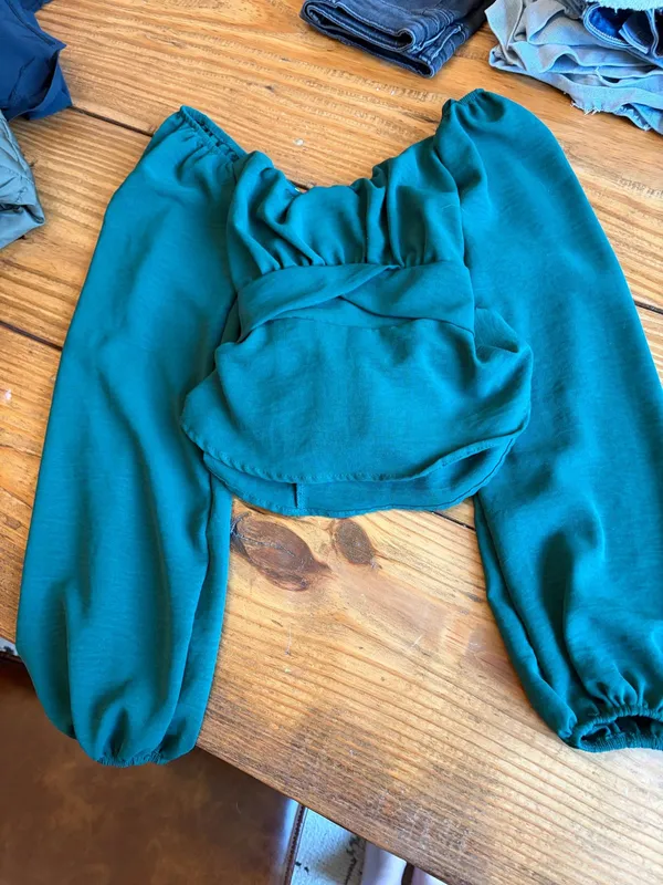 Altar'd State Long Sleeve Top Green - Image 3