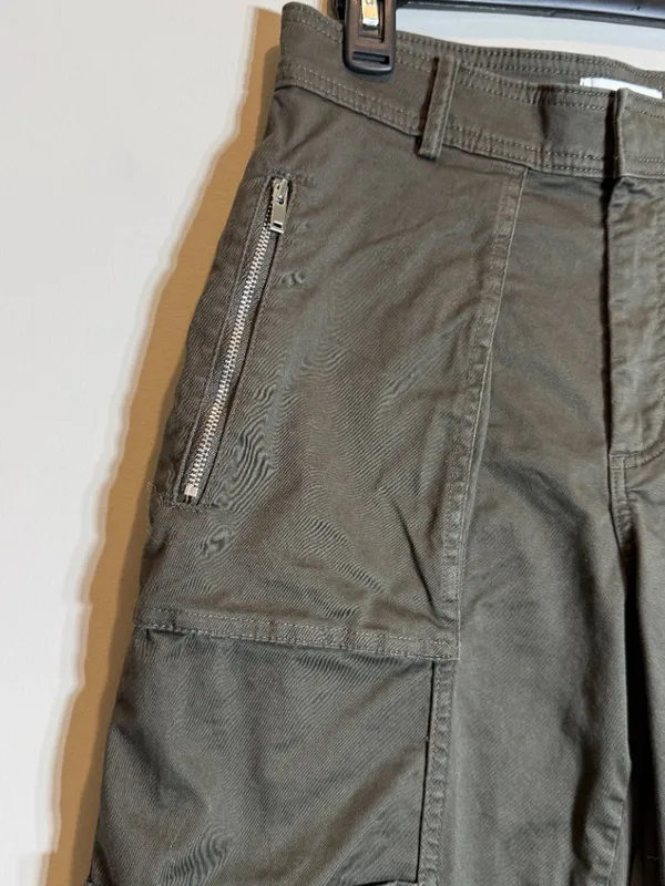 Abercrombie & Fitch Mid-Rise Barrel Utility Pant Women's 27 4 Short Brown NWOT - Image 6