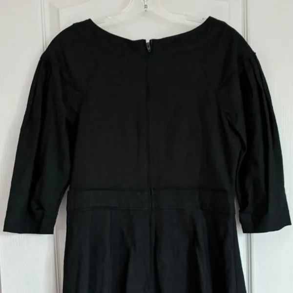 Banana‎ Republic Factory Womens 4 Black Linen Blend Boat Neck Mini Dress NWT - Image 12
