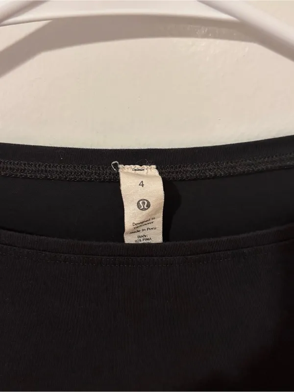 Lululemon athletica Black Neck Tee - Image 3