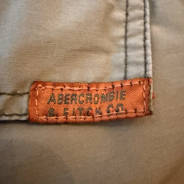 Vintage 90s Y2K Abercrombie & Fitch Size 8 Khaki Cotton Low Rise Shorts Utility - Image 5