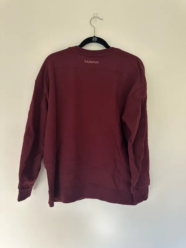 Lululemon Perfectly Oversized Crew Garnet 6 - Image 2