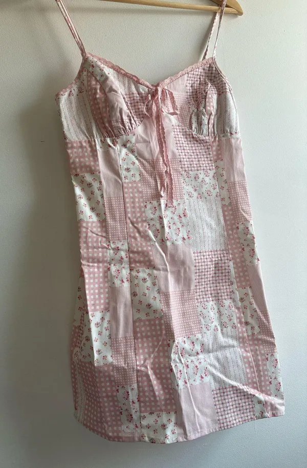 These Three Boutique Storia patchwork mini dress - Image 6