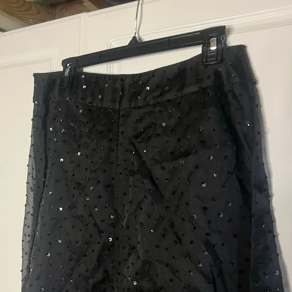 Tahari 100% Silk Beaded Maxi Skirt - Image 9