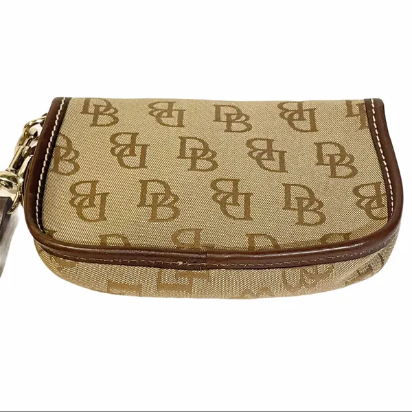 Dooney & Bourke Brown Accessory Snap Pouch Wristlet‎ - Image 5