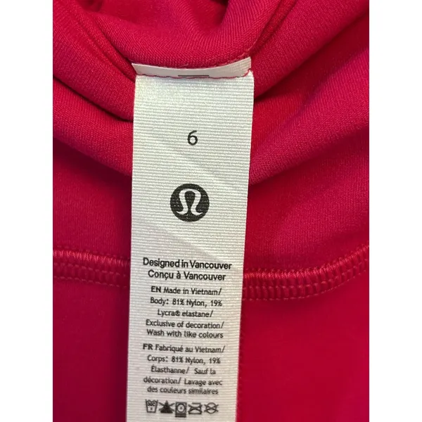 NWT Lululemon Size 6 Align HR Pant 28” PSNT Passionate Pink Authentic - Image 4