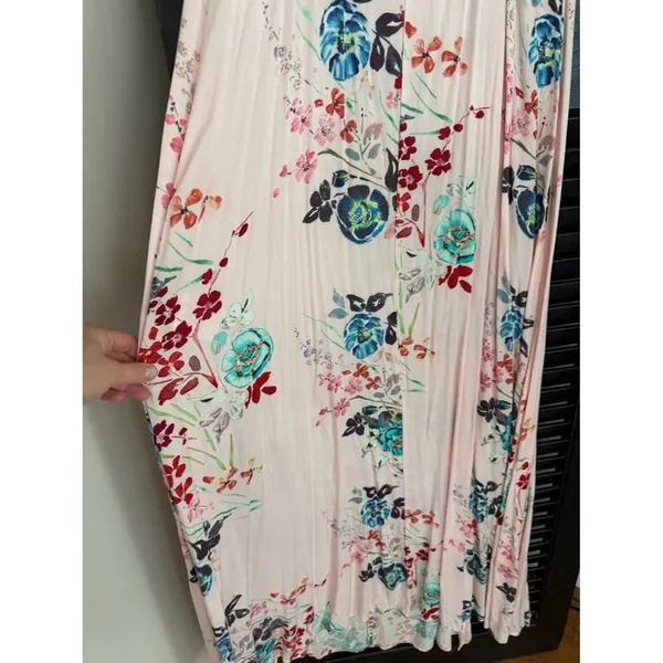 Somedays Lovin Golden Fields Pink Floral Maxi Dress Size M - Image 12