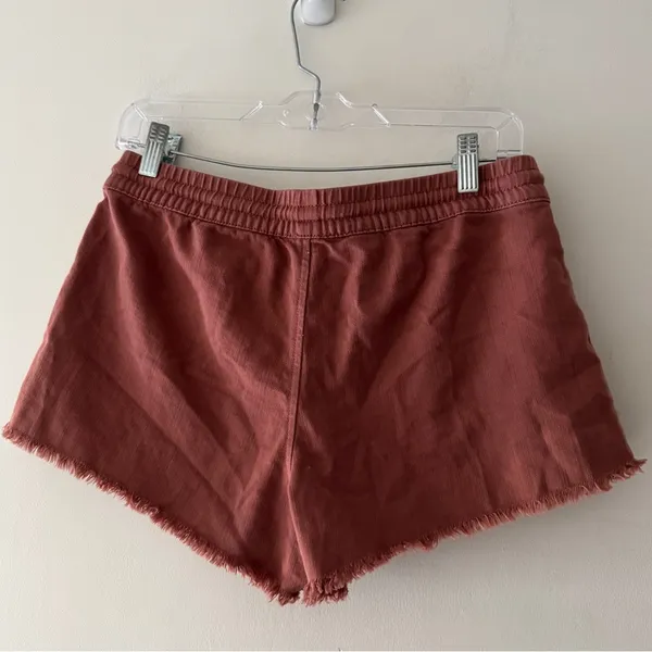 Aerie Salmon Pink‎ Beachy Cutoff Lounge Shorts Elastic Waist - Image 4