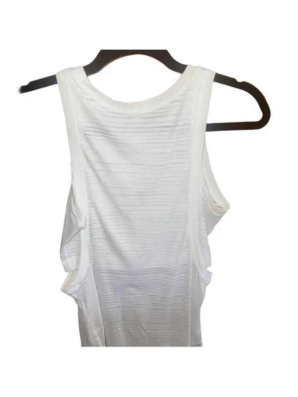 White tank top with cut out detail #summer #festival - Image 3