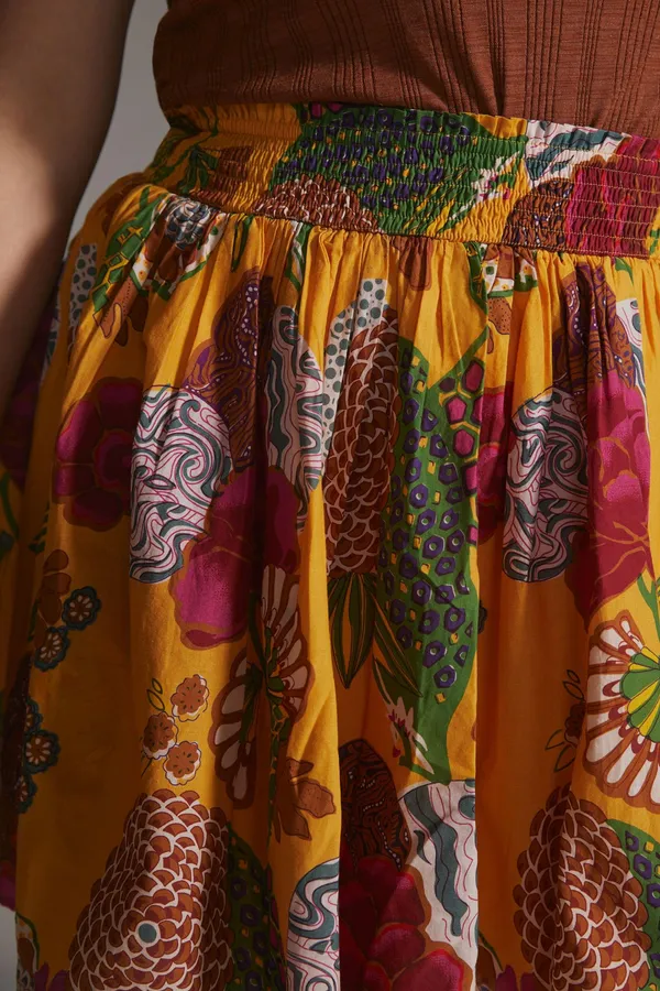 New Anthropologie Let Me Be Printed Mini Skirt Size L! - Image 2