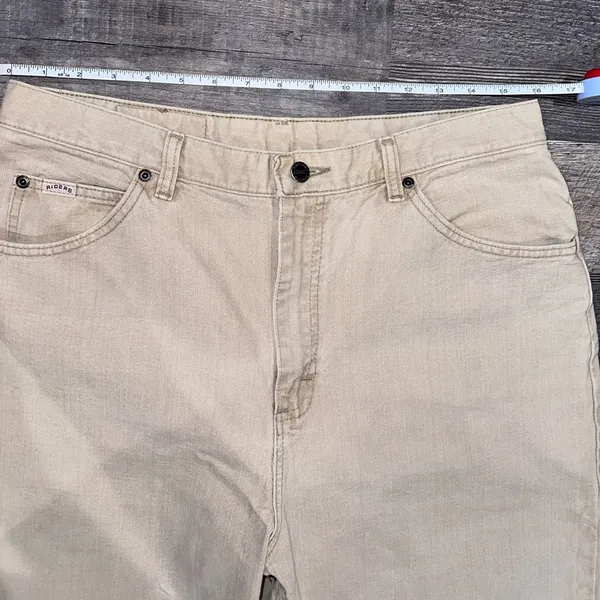 Riders Tan Denim Jeans Size 10 - Image 5