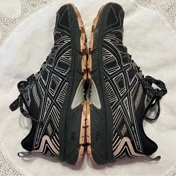 ASICS Gel Venture 7 Running Sneakers Shoes Women’s Size 7 Black Gray 1012A983 - Image 9