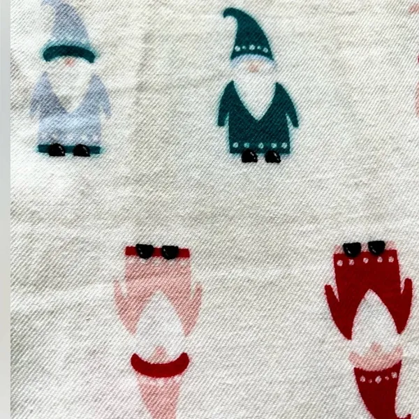 NWOT Joyspun Holiday Gnome Print Brushed Flannel Pajama Longe Pants – Small - Image 7