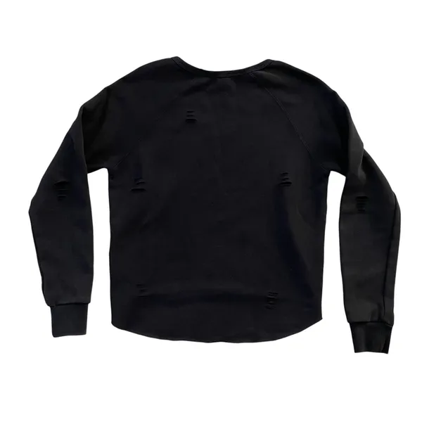Harley Davidson Distressed Black Logo Sweatshirt Size M - Image 5