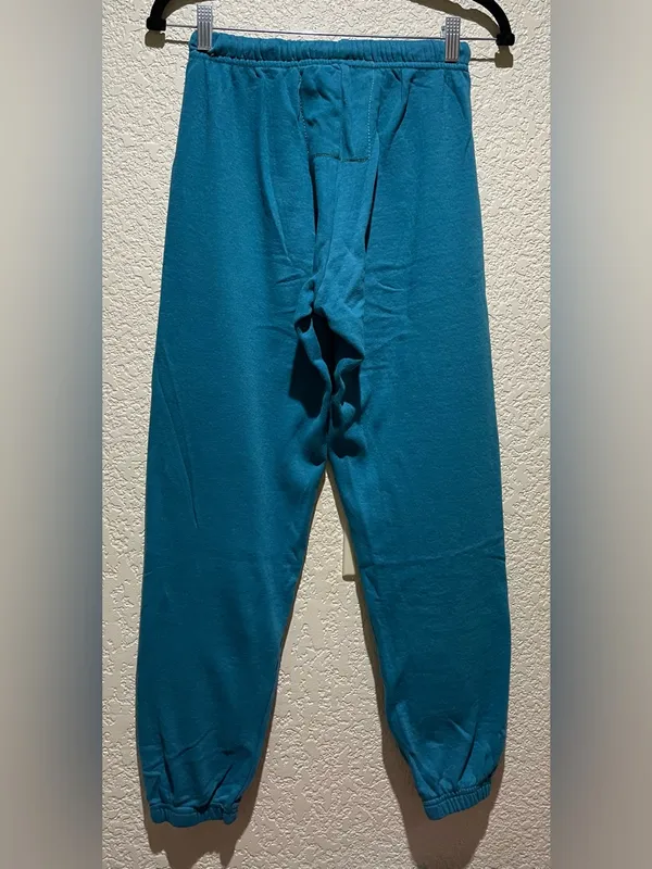 Aviator Nation Logo Sweatpants Lounge with Rainbow Tag Teal Blue Size S - Image 5