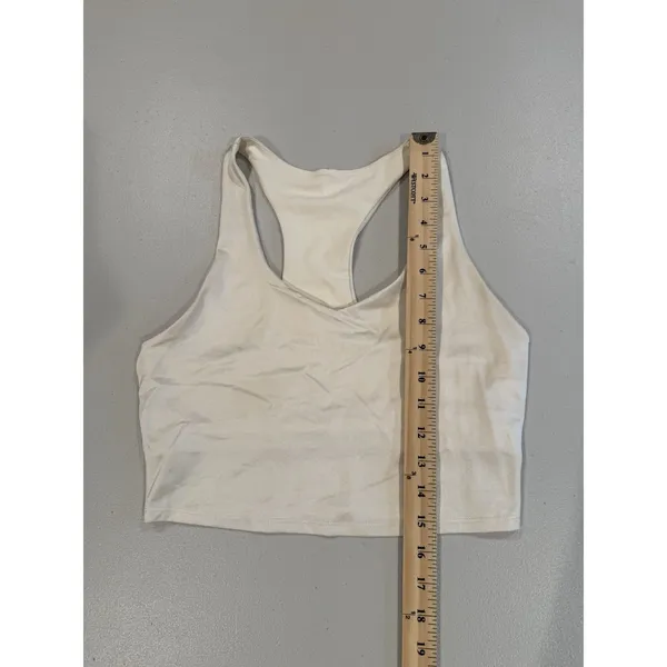 Fabletics Sports Bra Womens Large* Beige Stretch Gym Yoga Active Athletic Tennis - Image 5