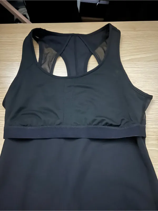Lululemon Globetrotter Dress Black Mesh Cutout Racerback Size 4 - Image 8