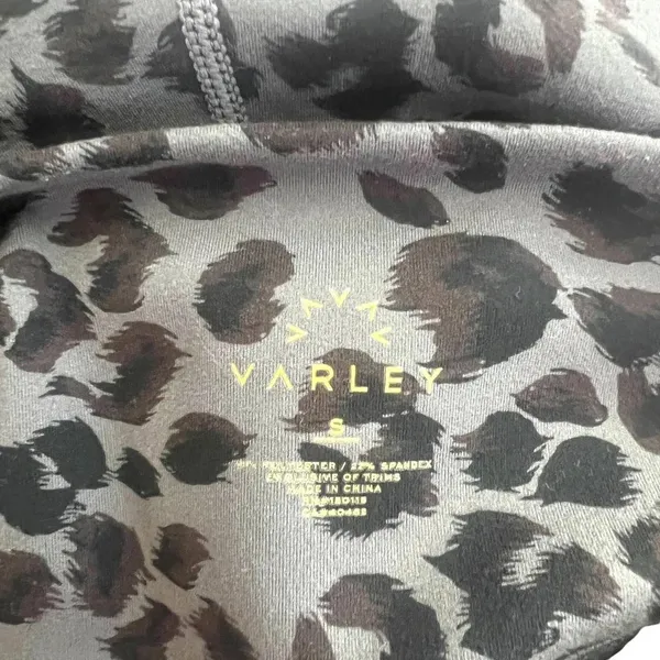 Varley Century‎ Dark Gray Cheetah Leggings Size Small - Image 10
