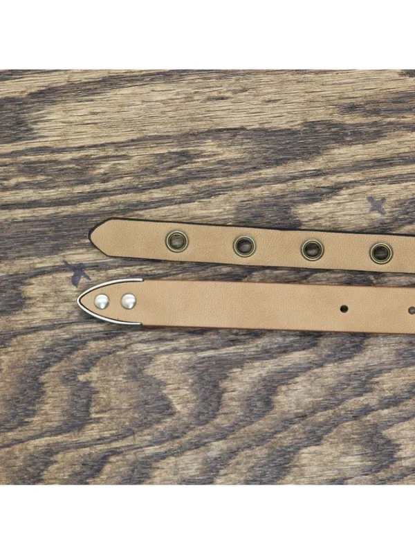 NWT Universal Thread 2-Pack Faux Leather Grommet Buckle Belts Black / Brown S - Image 6