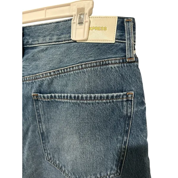 Express high-waisted wide-leg cropped jeans Size 12 S - Image 6
