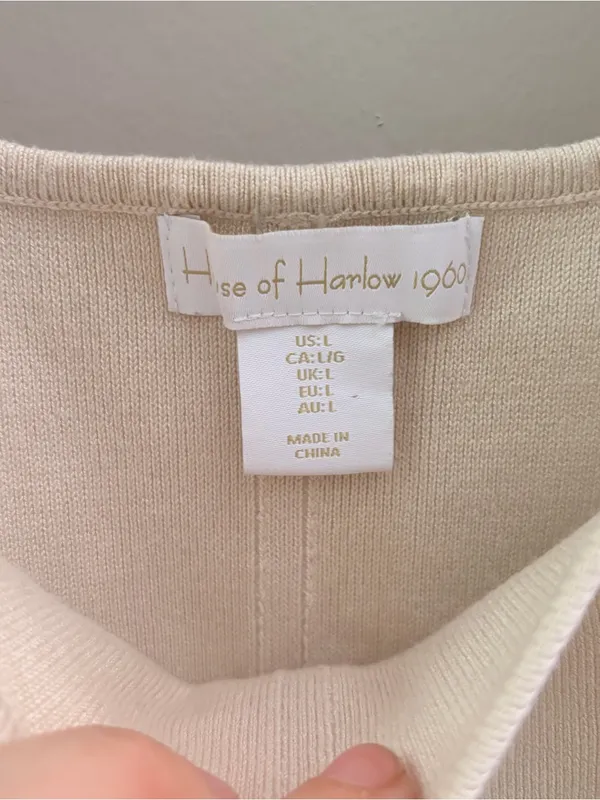 House of Harlow 1960 Cream Square-Neck Tank - Image 2