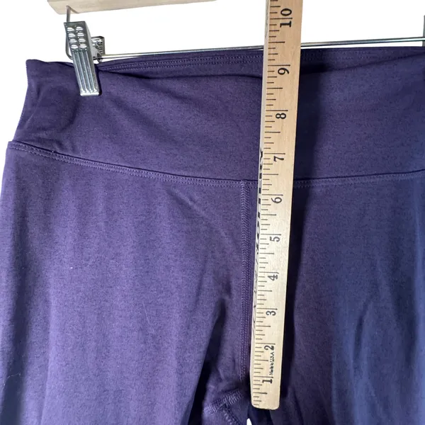 NOBULL Leggings High Rise Crop Heathered‎ Purple Large CrossFit Training Yoga L - Image 5