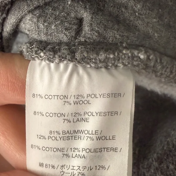 J Crew Gray Cowl‎ Neck Sweatshirt Pullover Women Size S Cotton Wool Miniamlist - Image 6