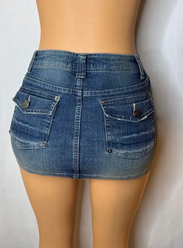 Hello kitty denim mini skirt  - Image 3