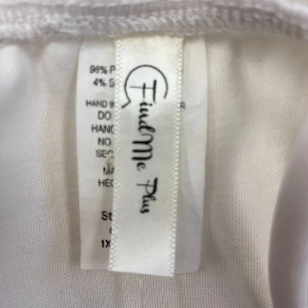 Bo Bel Find Me Plus Strappy Pleated Skirt Mini Dress White Size 1X NWT - Image 4