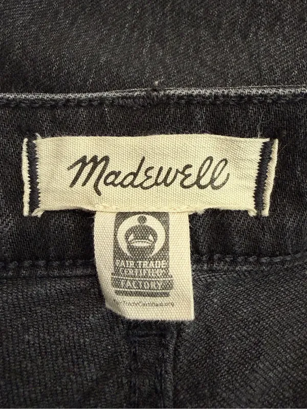 Madewell Black Curvy 90's Straight Women's Jeans, Size 29 - Image 10