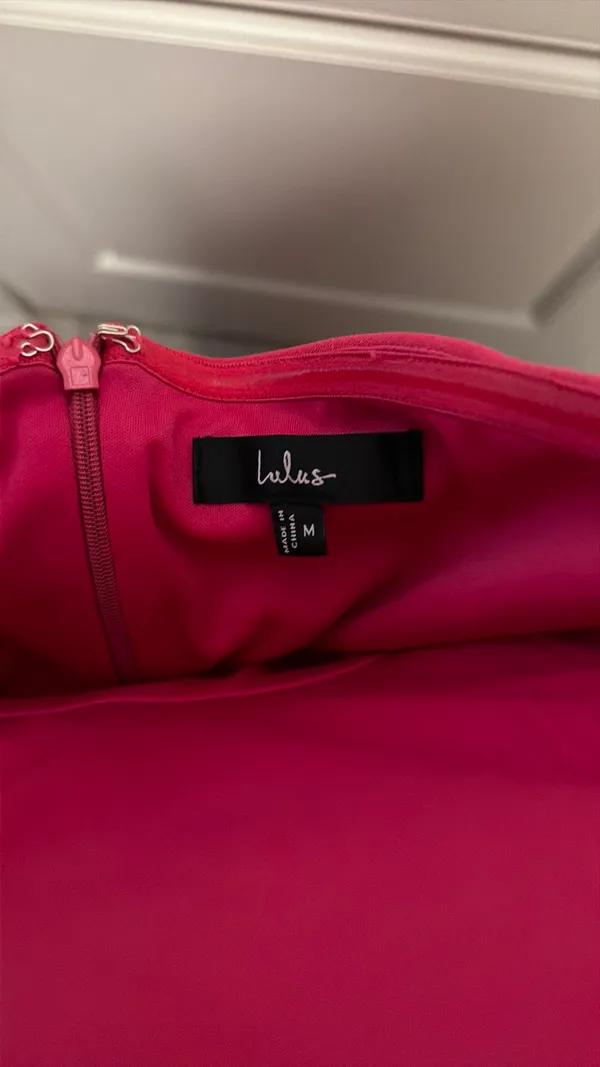 Lulus Pink Strapless Dress Midi - Image 3