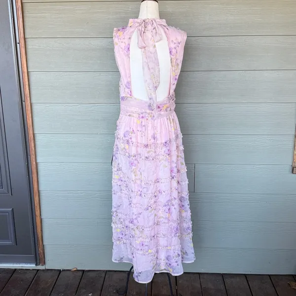 Lulus “Eden” Floral Sleeveless Chiffon Dress - New but Damaged! - Image 7