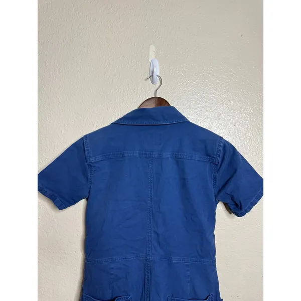 Carhartt Women’s XS TENCEL Relaxed Fit Twill Short Sleeve Shortall Deep Ocean - Image 5