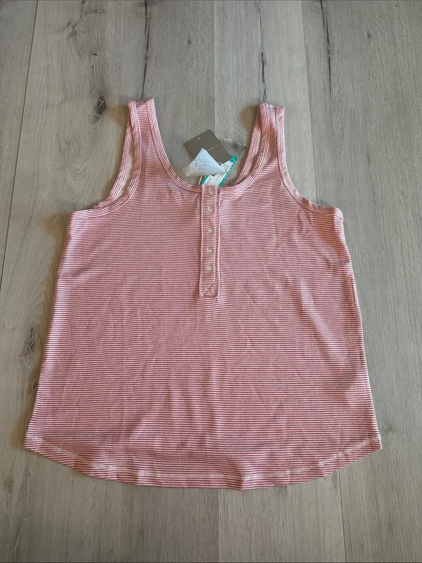Thread & Supply Maternity SL Henley Tank Red Medium NWT STITCH FIX - Image 5