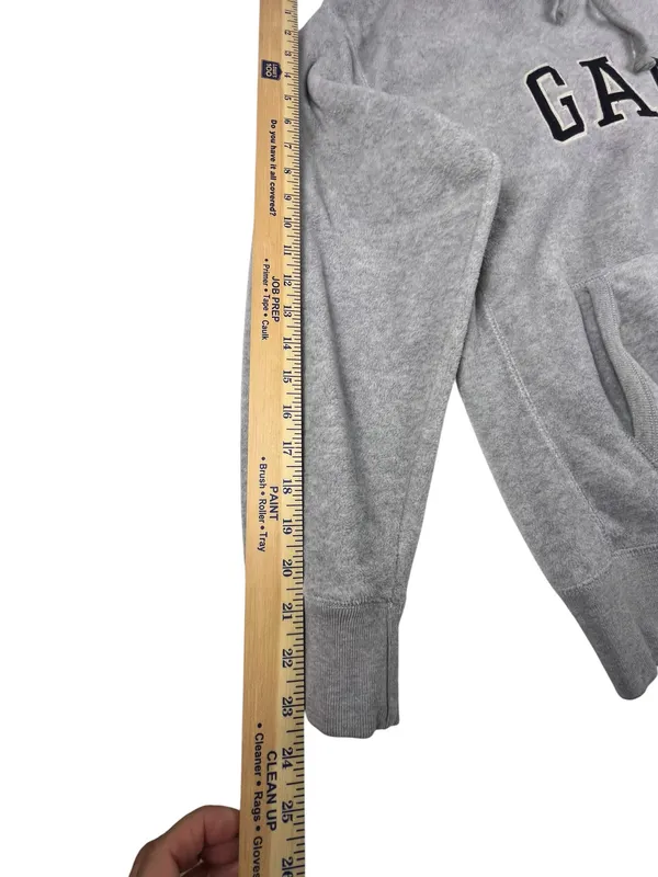 Vintage Grey Gap Hoodie Y2K size M sku 163 - Image 5