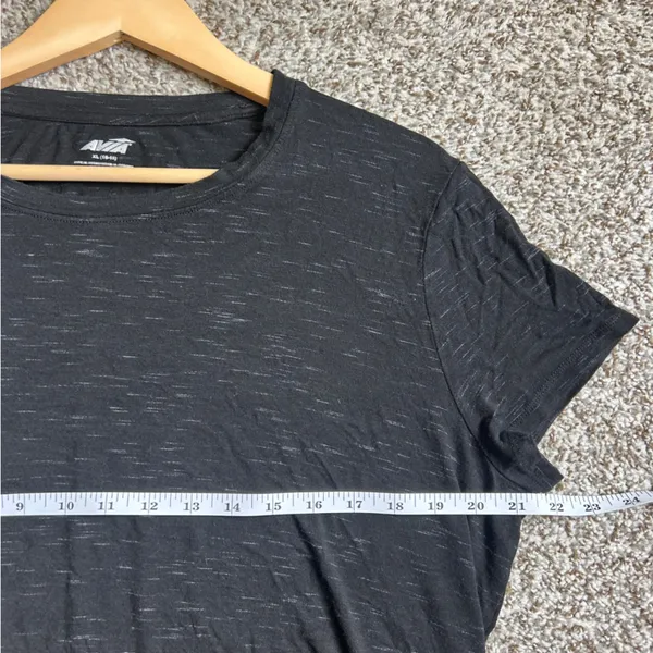 🦋 Avia Black Relaxed High Low Short Sleeve Tee Athletic Athleisure XL Workout - Image 5
