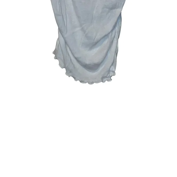 Zara Women's Top‎ Ruched Tube Strapless Stretch Cotton White Sz. Small NWT - Image 2