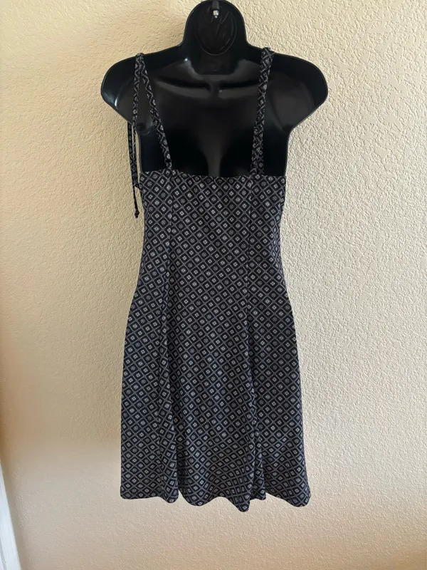 Lila Rose Black and White Spaghetti Strap Mini Sundress NWT - Image 2