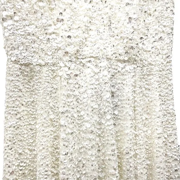 NWT ASOS Ivory Sequined Beaded Josie Backless Cami Maxi Wedding Dress Size 6 NEW - Image 10