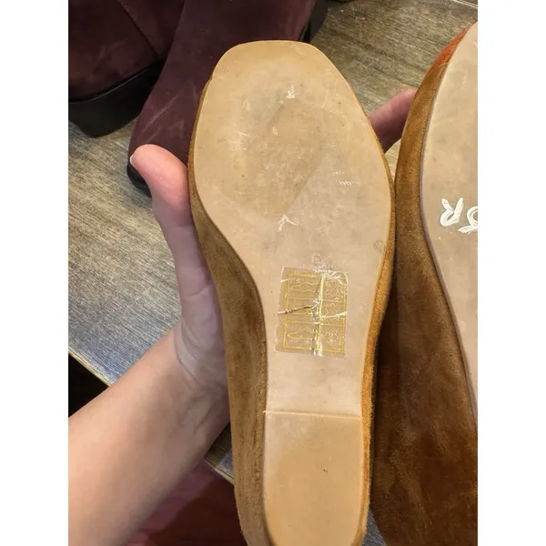 Jeffrey Campbell colorblock suede T-strap wedge shoes Retro Size 6 - Image 7