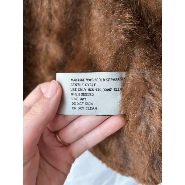 Marvin Richards Faux Fur Lined Denim Jacket Womens Size Small - Image 4