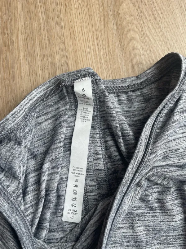 Lululemon Sweat Embrace Long Sleeve Grey - Image 2