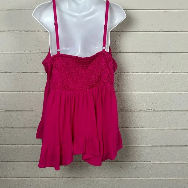 Torrid Babydoll Georgette Lace Trim Cami size 1 - Image 5