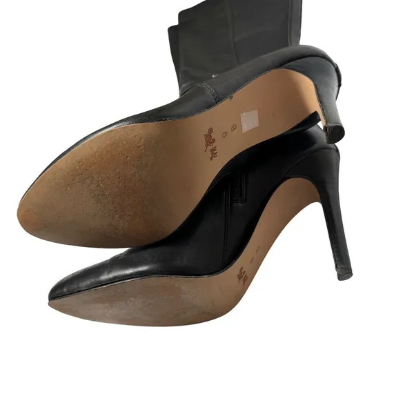 Coach Ultima Knee‎ High Leather Black Heeled Boots Womens Size 9 - Image 8
