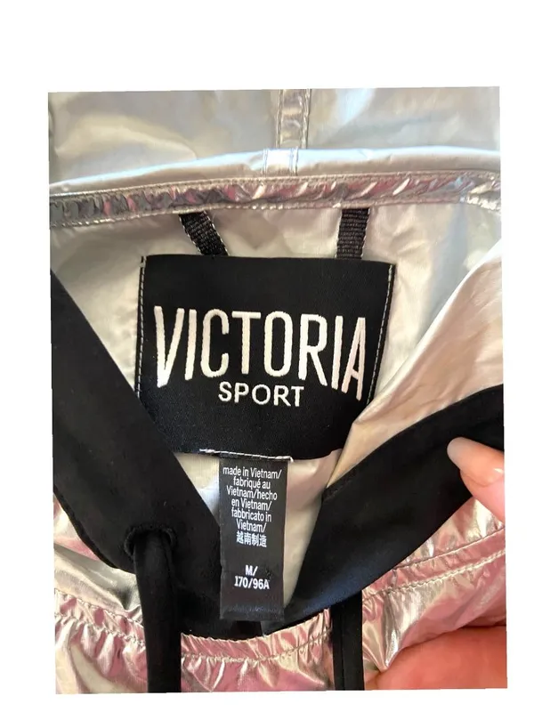 Victoria’s Secret Performance Hoodie Black Size M Workout Gym Athletic Running - Image 3