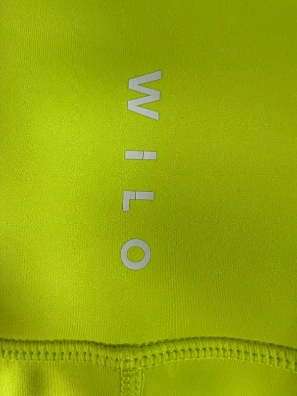 Wilo the Label Colorblock Biker Shorts Neon Lime & Gray Athletic Gym Yoga Medium - Image 6