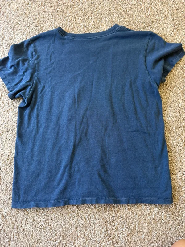 John Galt Brandy Melville 14 T-Shirt Navy - Image 5
