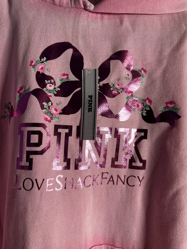 Victorias Secret PINK x Love Shack Fancy Tracksuit Hoodie and Pants Set Small - Image 6