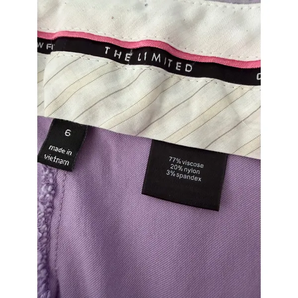 The Limited Drew Fit Lavender Purple Bootcut Dress Pants Womens Size 6 Stretch - Image 2