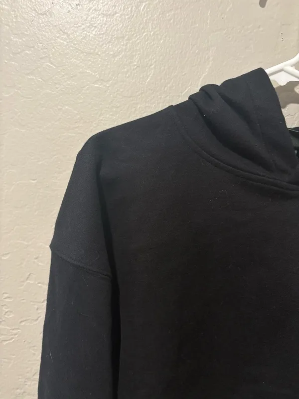 Wild Fable Black Cropped Pullover Hoodie - Image 6